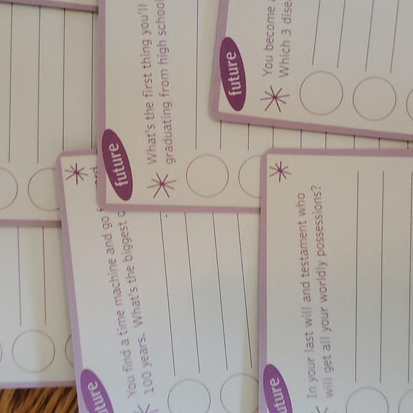 SLEEPOVER PARTY FUN!  2003, Frendz Pakz Q & A Cards About the Future (NEW) - Picture 8 of 12